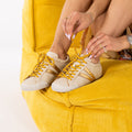 SAPATILHAS ABF-97 LANA BEIGE/GOLD