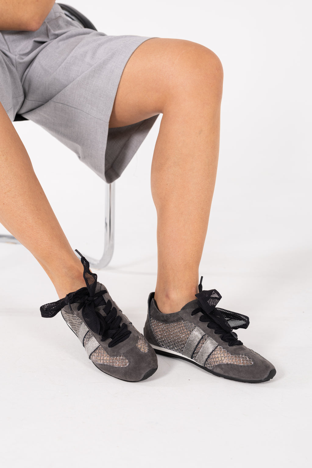 SAPATILHAS ABF-97 ELIANE GREY/SILVER