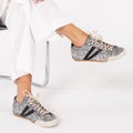 SAPATILHAS ABF-97 LANA GLITTER SILVER/BLACK