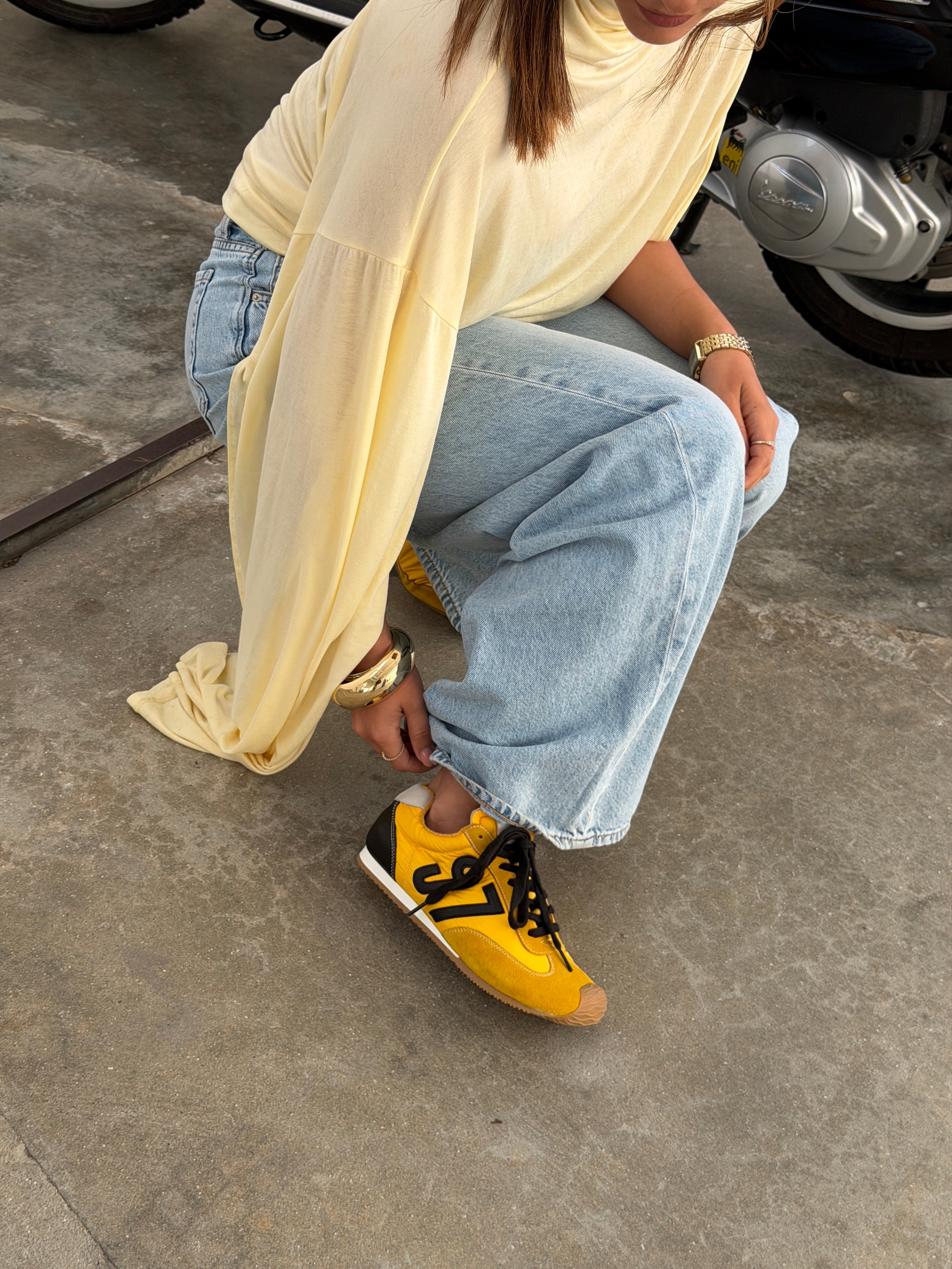 SAPATILHAS ABF-97 CELINE V211-03 YELLOW/BLACK