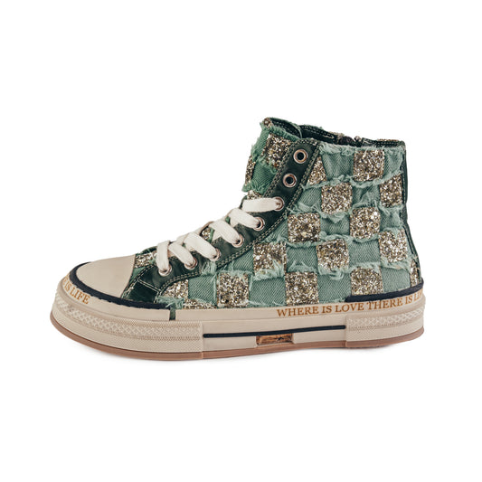 ABF-97 X51-7 GREEN SNEAKERS