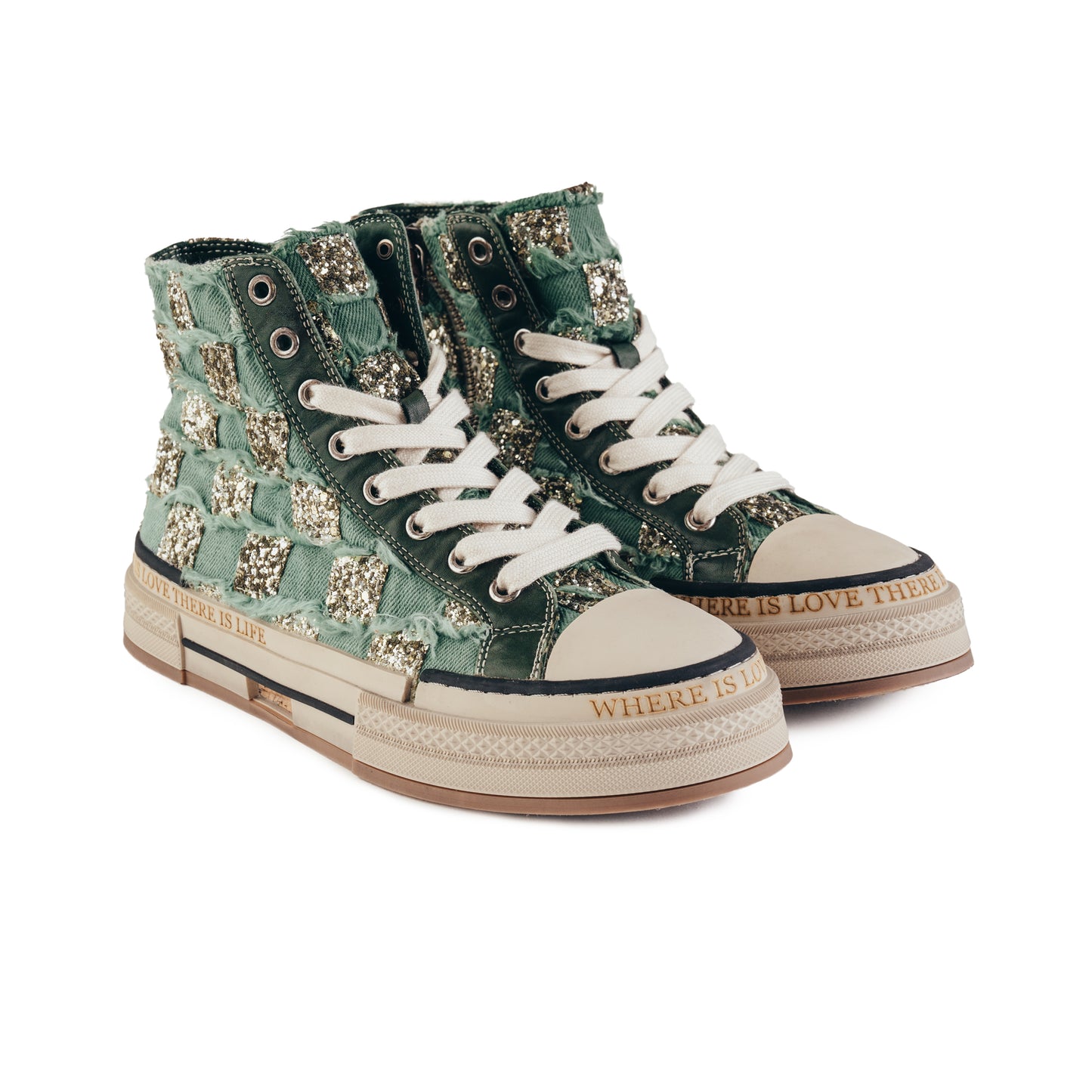 ABF-97 X51-7 GREEN SNEAKERS