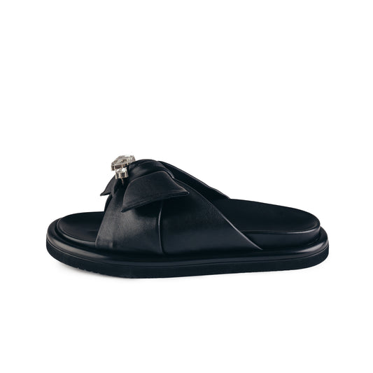 ABF-97 V901-126-1 BLACK SLIPPERS