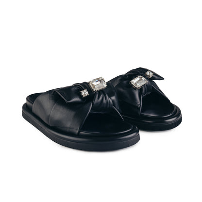 ABF-97 V901-126-1 BLACK SLIPPERS