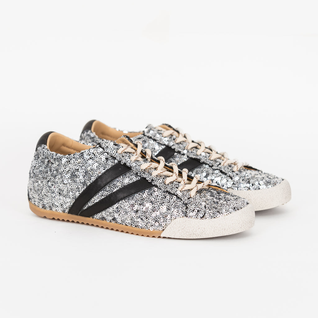 SAPATILHAS ABF-97 LANA GLITTER SILVER/BLACK