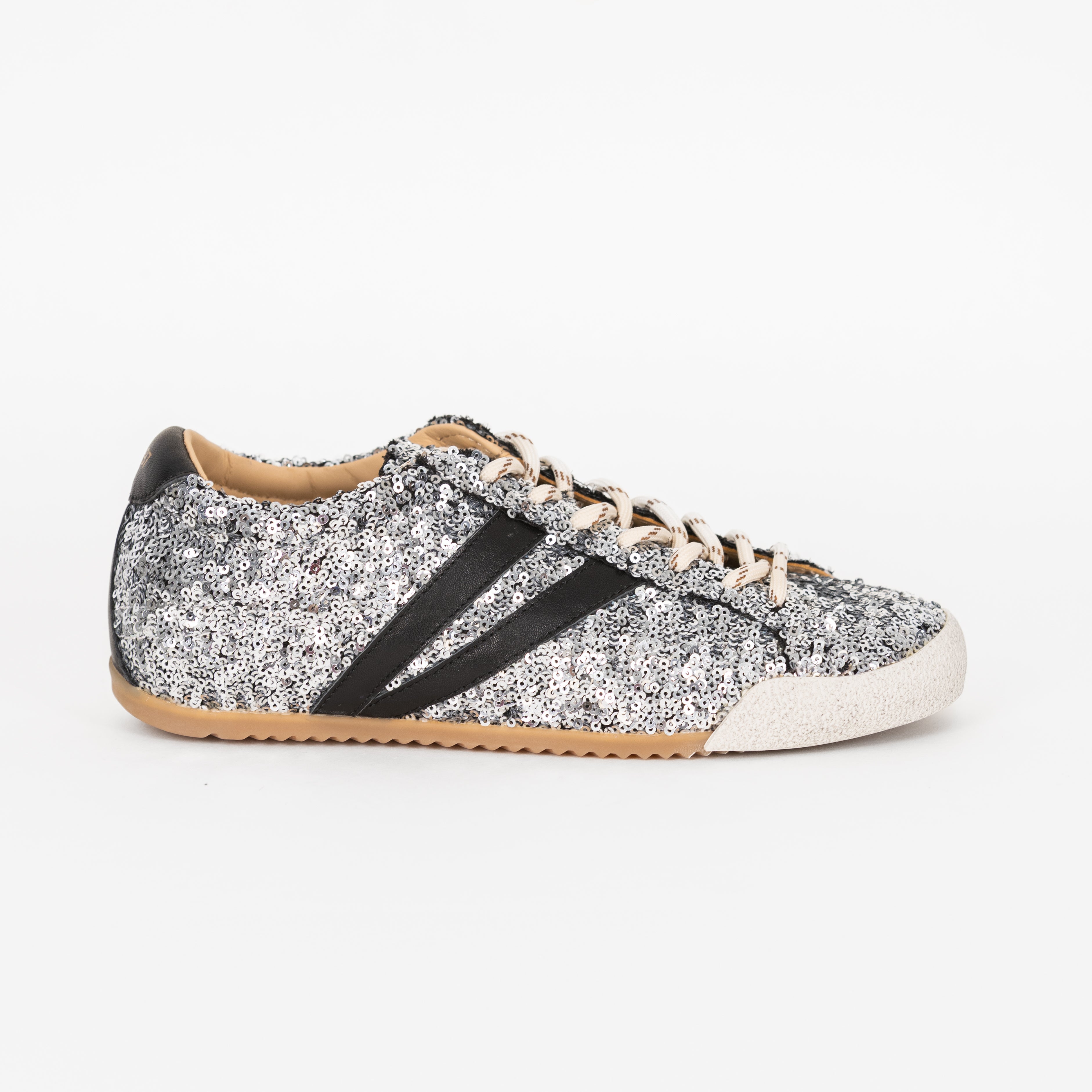 SAPATILHAS ABF-97 LANA GLITTER SILVER/BLACK