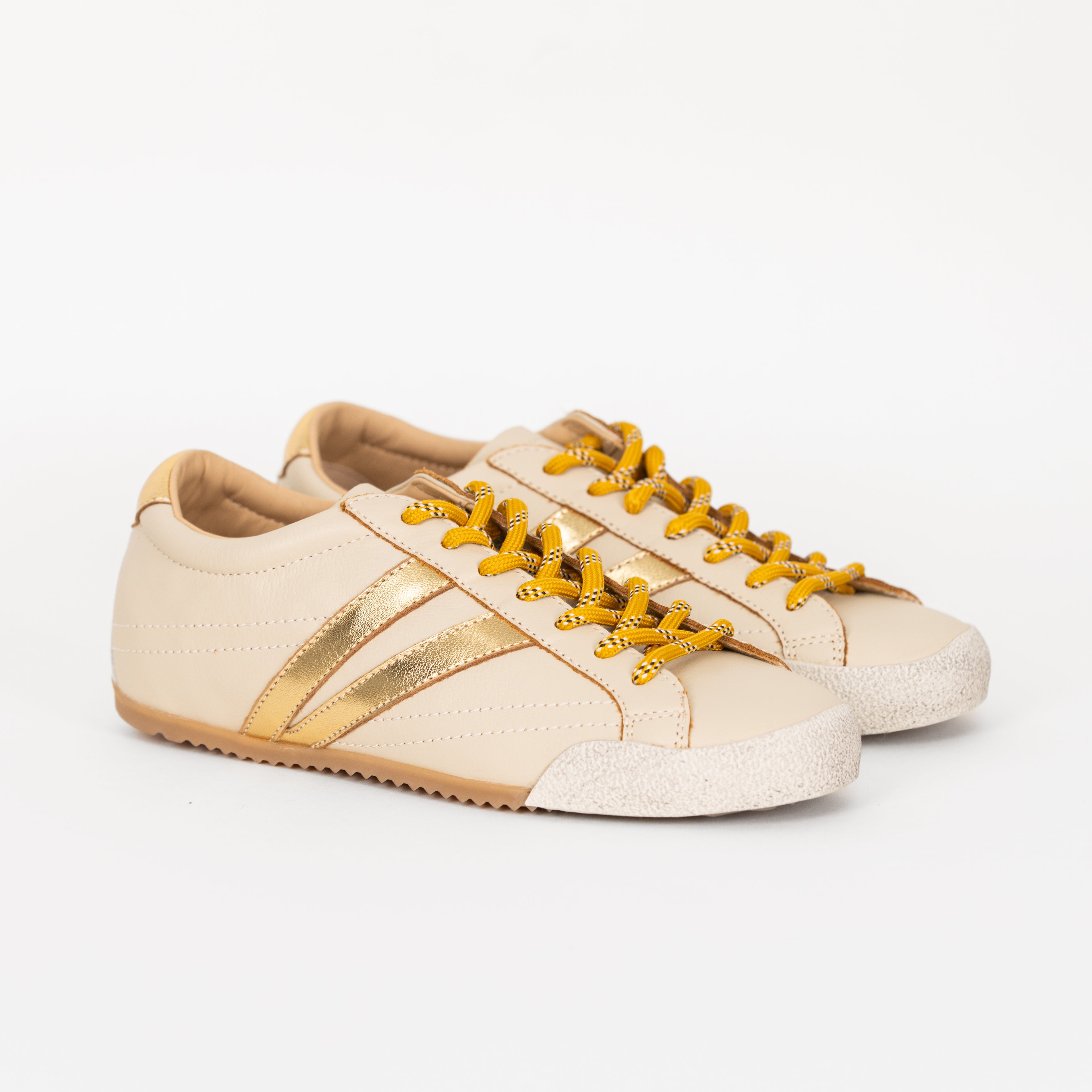 SAPATILHAS ABF-97 LANA BEIGE/GOLD