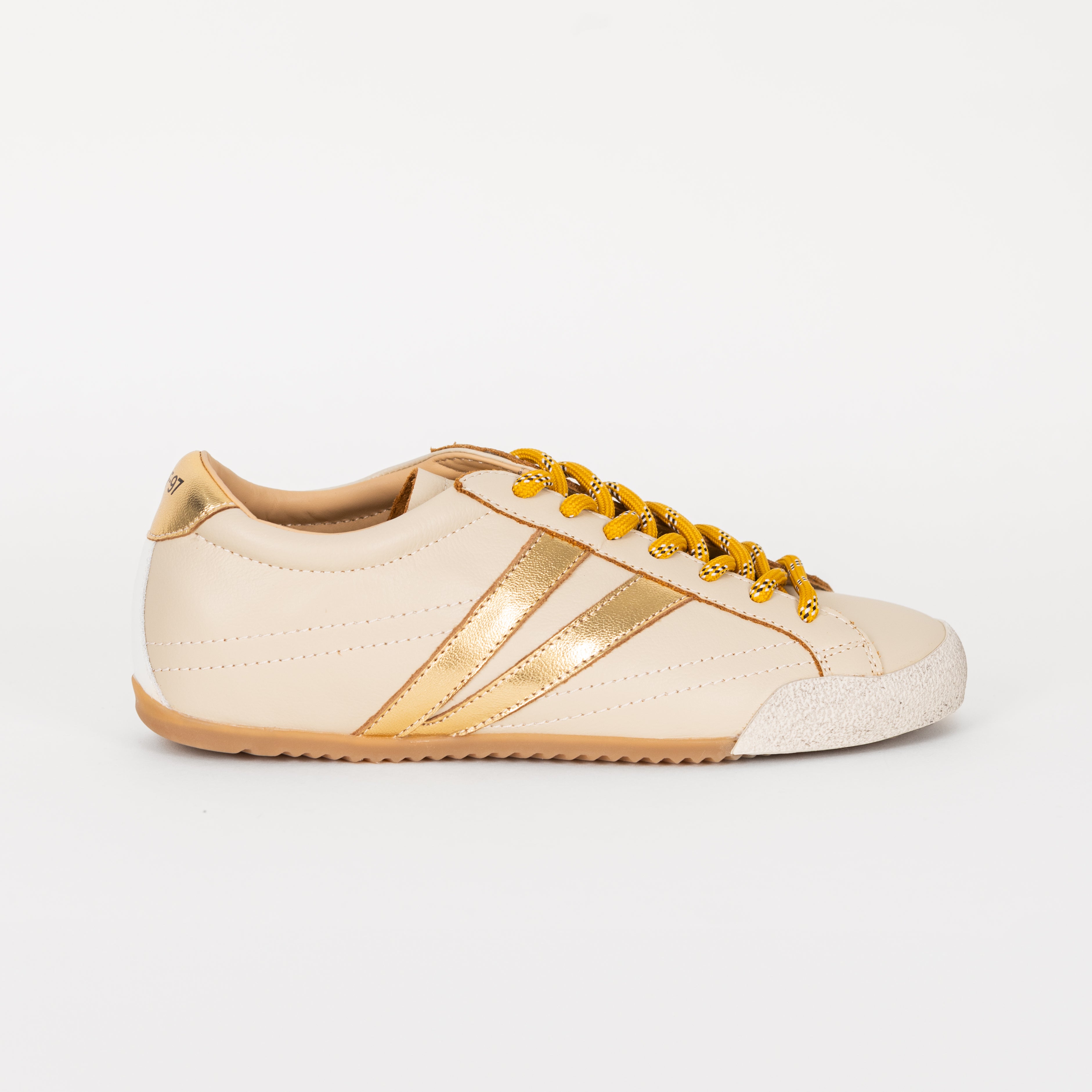 SAPATILHAS ABF-97 LANA BEIGE/GOLD