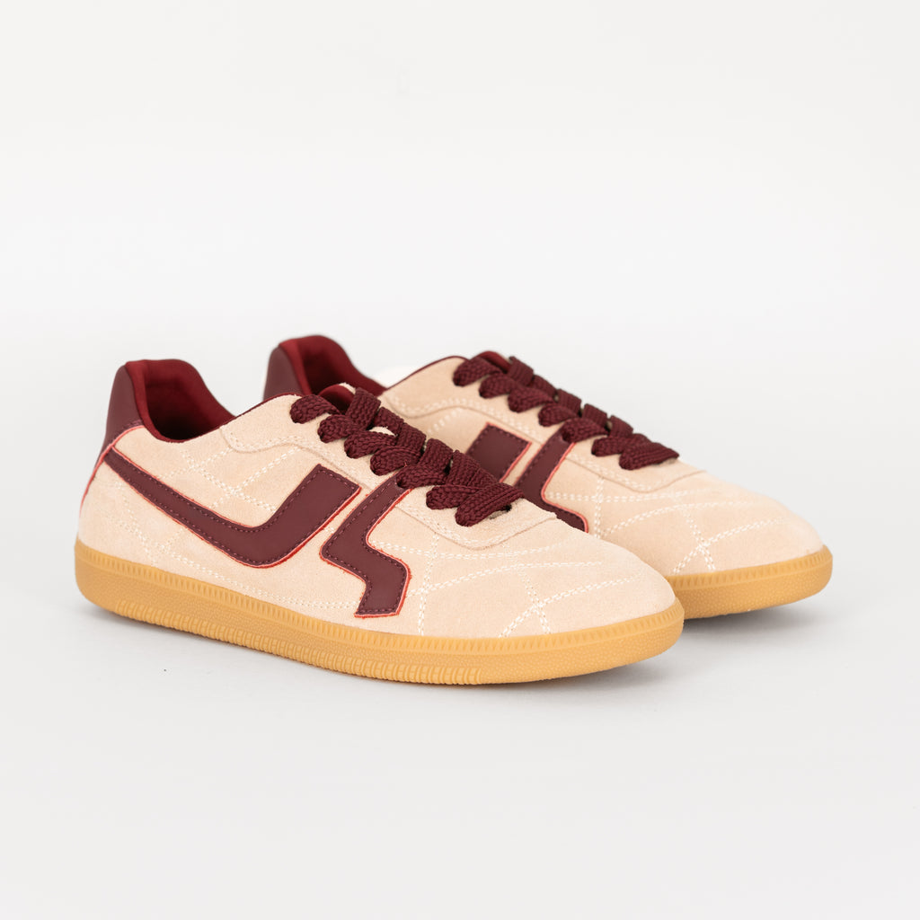 SAPATILHAS ABF-97 SASHA BEIGE/BORDEAUX