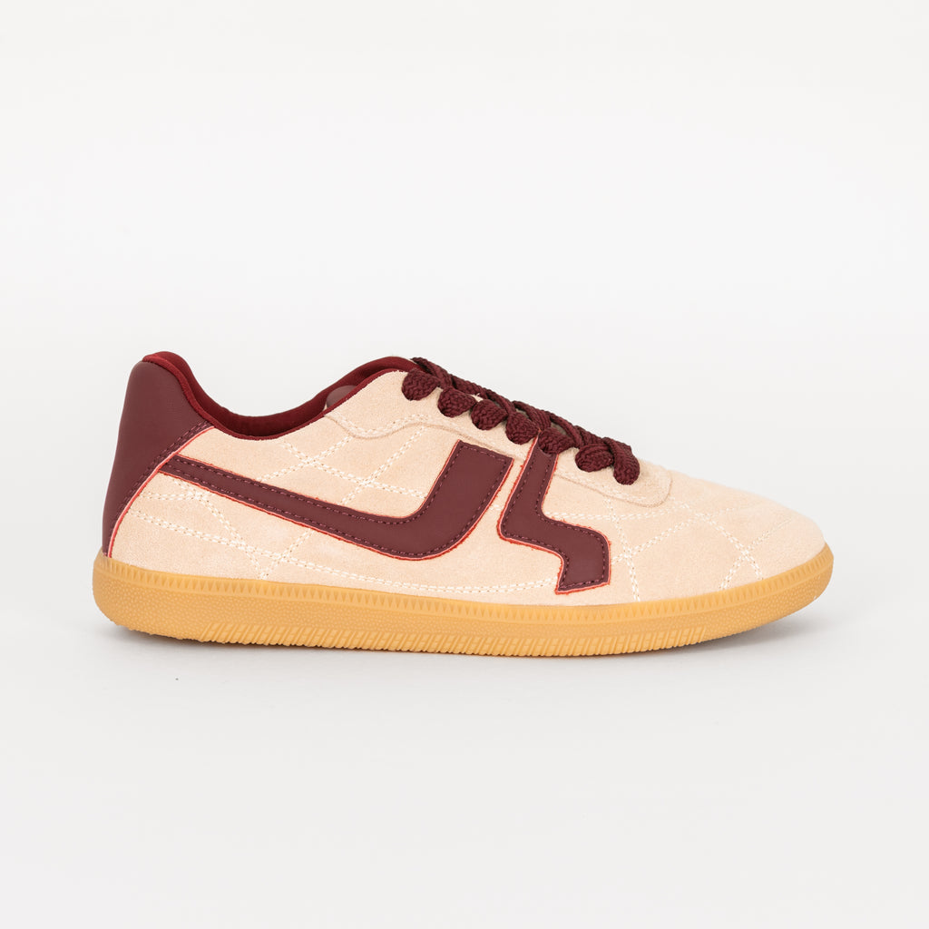 SAPATILHAS ABF-97 SASHA BEIGE/BORDEAUX