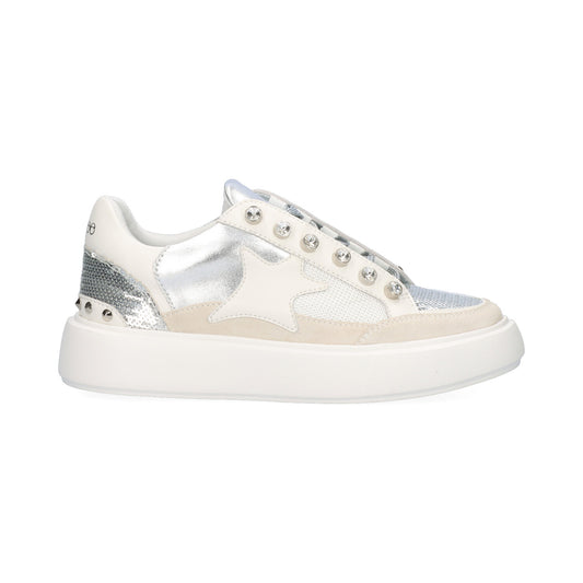 SAPATILHAS ABF97 STAR-75 WHITE/SILVER