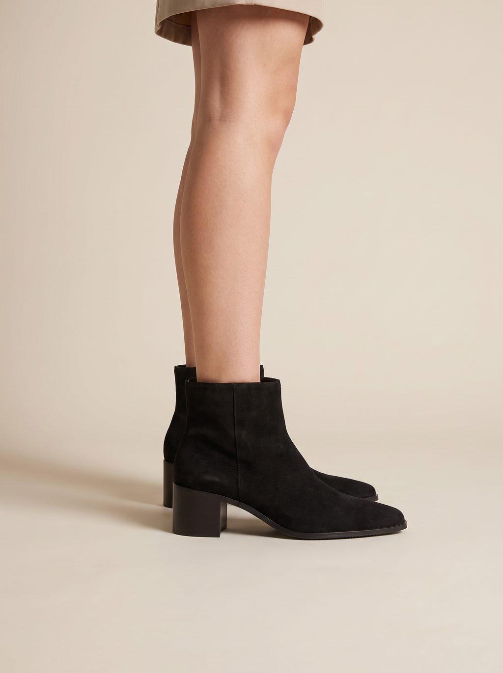 BOTINS ABF-97 ZY24135 BLACK SUEDE